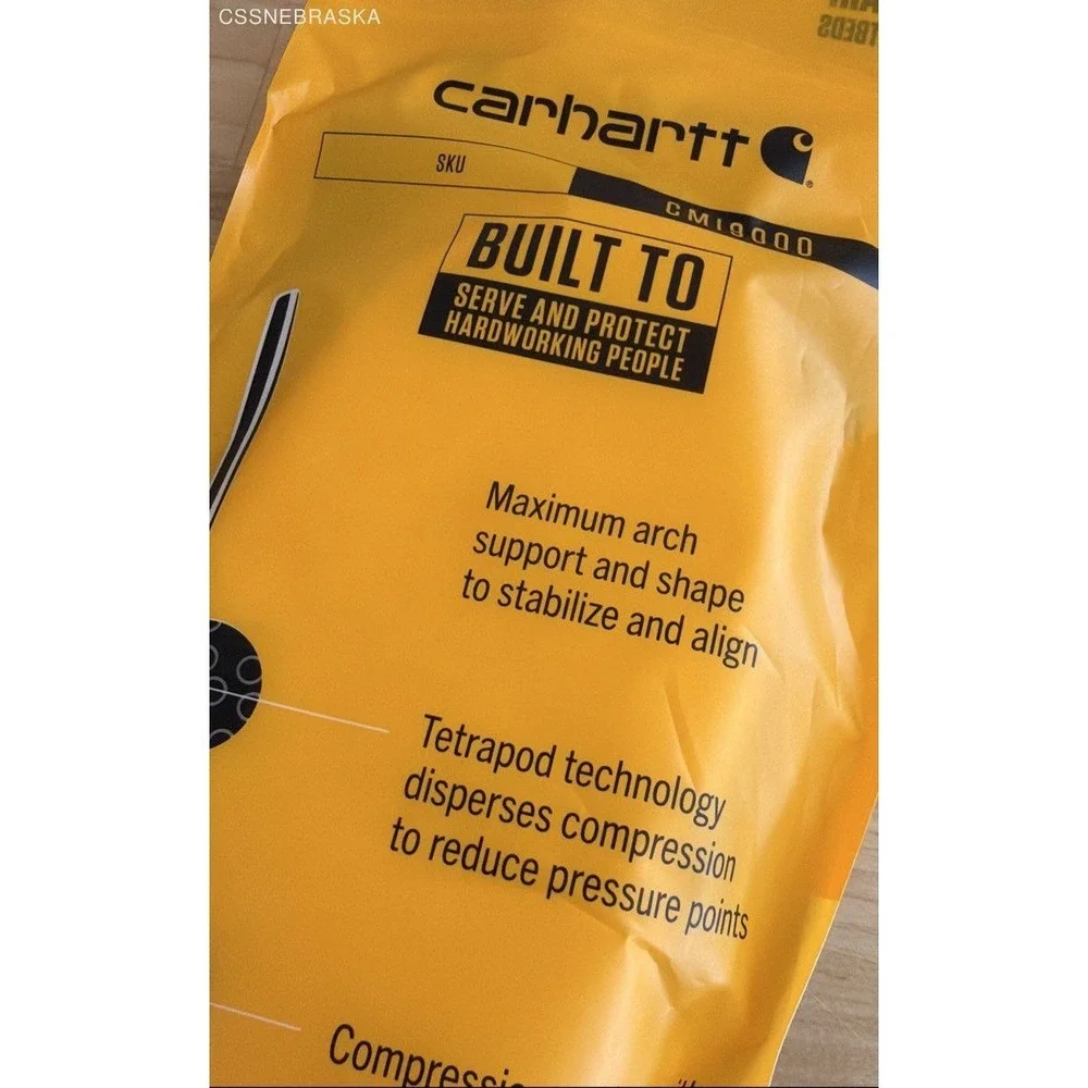 Carhartt Black Men's CMI9000‎ Insite Technology Footbeds - Size 13